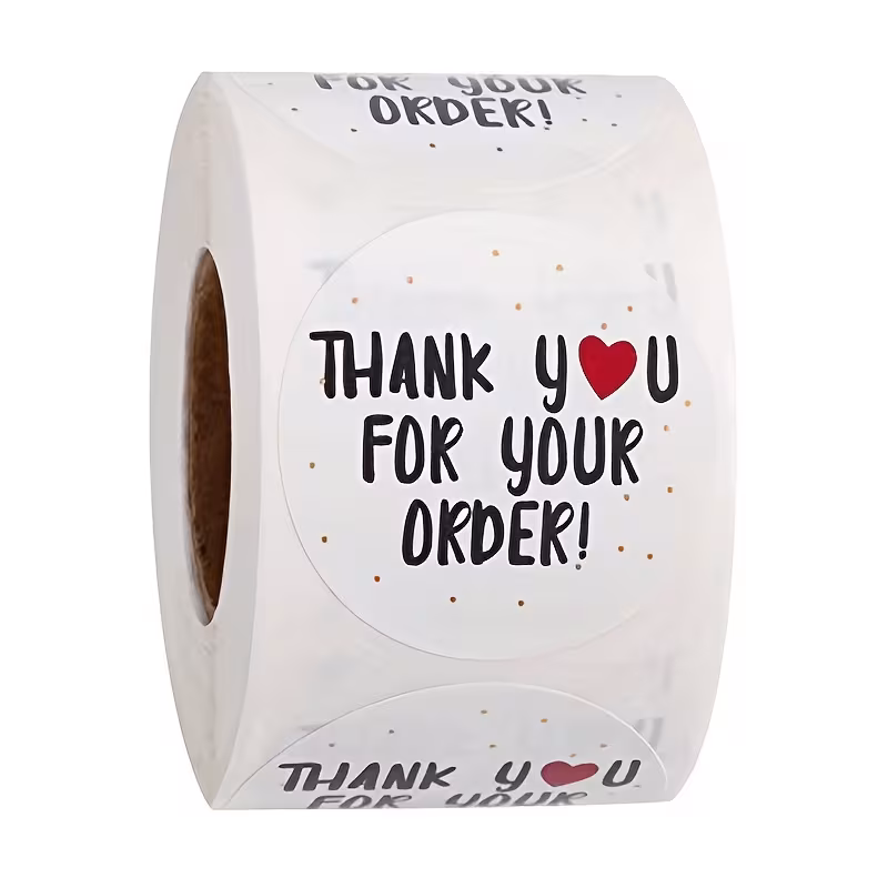 Roll packaging stickers